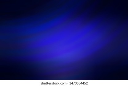 Dark BLUE vector background with wry lines. Creative illustration in halftone style with gradient. New composition for your brand book.