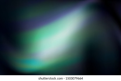 Dark BLUE vector background with wry lines. A shining illustration, which consists of curved lines. A completely new template for your design.