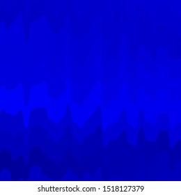 Dark BLUE vector background with wry lines. Abstract illustration with gradient bows. Pattern for busines booklets, leaflets