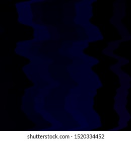 Dark Blue, vector background with wry lines. Colorful geometric sample with gradient curves.  Smart design for your promotions.