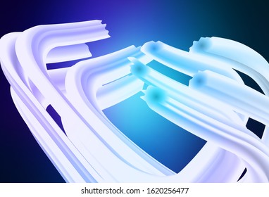 Dark BLUE vector background with wry lines. Brand new colorful illustration in simple style. A completely new design for your business.