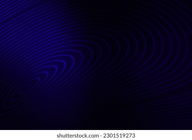 Dark BLUE vector background with wry lines. A shining illustration, which consists of curved lines. Background for cell phone screens.