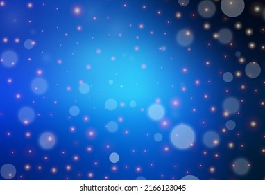 Dark BLUE vector background in Xmas style. Colorful illustration with Christmas simbols and signs. Best design for a college poster, banner.