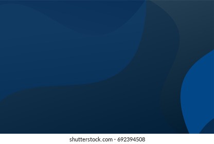 Dark BLUE vector bandy background. Geometric illustration in Origami style with gradient.  The best blurred design for your business.