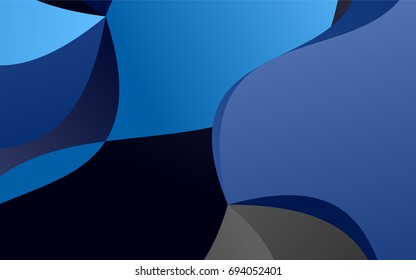 Dark BLUE vector bandy background. Shining crooked illustration in a brand-new style. A new texture for your design.