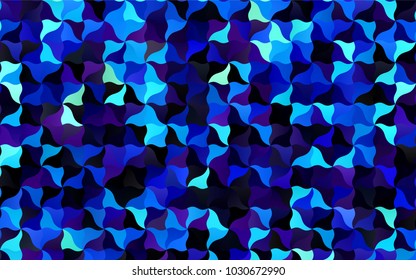 Dark BLUE vector bandy pattern. A completely new color illustration in a vague style. The best blurred design for your business.