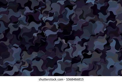 Dark BLUE vector bandy template. Brand-new colored illustration in blurry style with gradient. The template can be used as a background for cell phones.