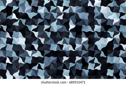 Dark BLUE vector bandy template. A sample with blurred shapes. Brand-new design for your business.