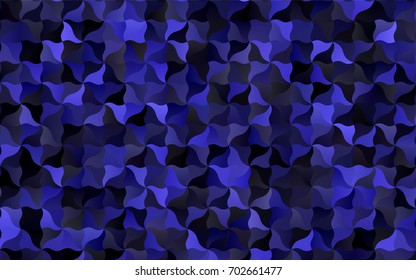 Dark BLUE vector bandy template. A sample with blurred shapes. Brand-new style for your business design.