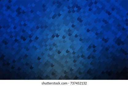 Dark BLUE vector bandy template. Modern geometrical abstract illustration with gradient bandy lines. The template can be used as a background for cell phones.