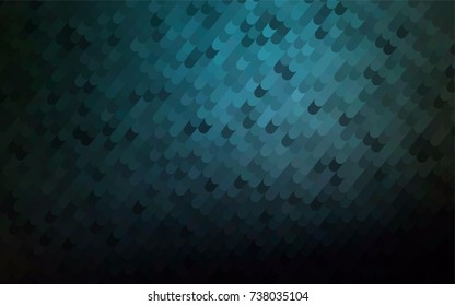 Dark BLUE vector bandy template. Geometric illustration in Origami style with gradient.  A completely new design for your business.