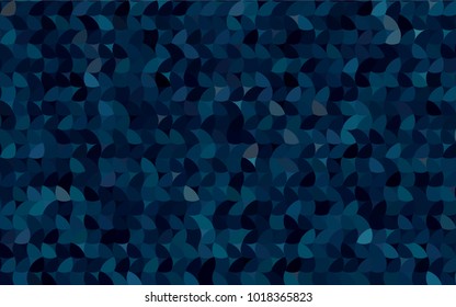 Dark BLUE vector banner with circles, spheres. Abstract spots. Background of Art bubbles in halftone style with colored gradient.