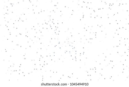 Dark BLUE vector banner with circles, spheres. Abstract spots. Background of Art bubbles in halftone style with colored gradient.