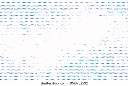 Dark BLUE vector banner with circles, spheres. Abstract spots. Background of Art bubbles in halftone style with colored gradient.