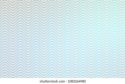 Dark BLUE vector banner with circles, spheres. Abstract spots. Background of Art bubbles in halftone style with colored gradient.