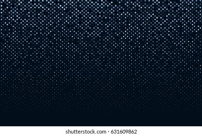 Dark BLUE vector banner with circles, spheres. Abstract spots. Background of Art bubbles in halftone style with colored gradient.