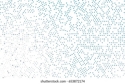 Dark BLUE vector banner with circles, spheres. Abstract spots. Background of Art bubbles in halftone style with colored gradient.
