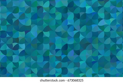 Dark BLUE vector banner with circles, spheres. Abstract spots. Background of Art bubbles in halftone style with colored gradient.