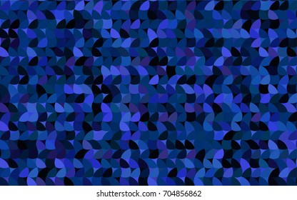 Dark BLUE vector banner with circles, spheres. Abstract spots. Background of Art bubbles in halftone style with colored gradient.