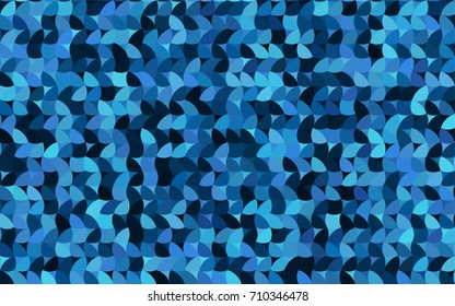Dark BLUE vector banner with circles, spheres. Abstract spots. Background of Art bubbles in halftone style with colored gradient.