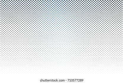 Dark BLUE vector banner with circles, spheres. Abstract spots. Background of Art bubbles in halftone style with colored gradient.