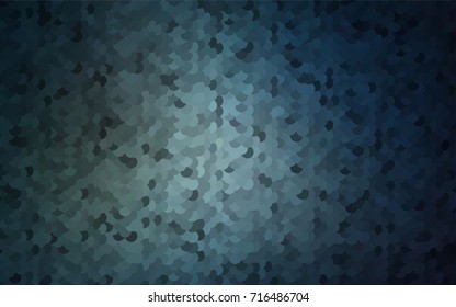 Dark BLUE vector banner with circles, spheres. Abstract spots. Background of Art bubbles in halftone style with colored gradient.