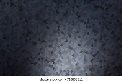 Dark BLUE vector banner with circles, spheres. Abstract spots. Background of Art bubbles in halftone style with colored gradient.
