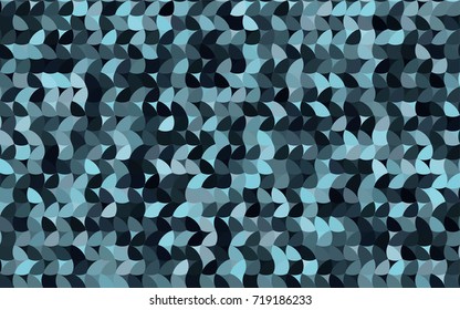 Dark BLUE vector banner with circles, spheres. Abstract spots. Background of Art bubbles in halftone style with colored gradient.