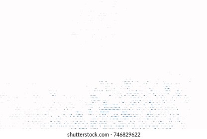 Dark BLUE vector banner with circles, spheres. Abstract spots. Background of Art bubbles in halftone style with colored gradient.