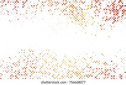 Dark BLUE vector banner with circles, spheres. Abstract spots. Background of Art bubbles in halftone style with colored gradient.