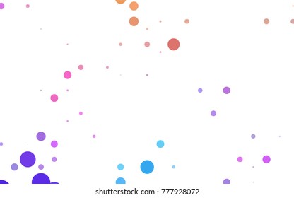 Dark BLUE vector banner with circles, spheres. Abstract spots. Background of Art bubbles in halftone style with colored gradient.