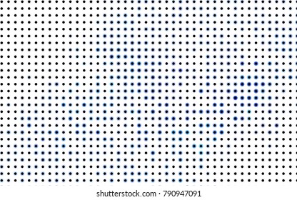 Dark BLUE vector banner with circles, spheres. Abstract spots. Background of Art bubbles in halftone style with colored gradient.