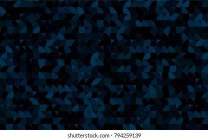 Dark BLUE vector banner with circles, spheres. Abstract spots. Background of Art bubbles in halftone style with colored gradient.