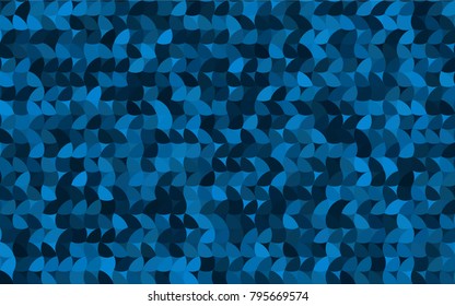 Dark BLUE vector banner with circles, spheres. Abstract spots. Background of Art bubbles in halftone style with colored gradient.
