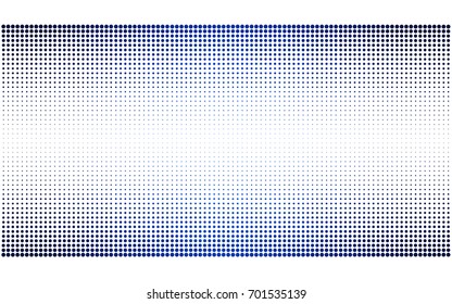 DARK BLUE vector banner set of circles, spheres. Donuts Background. Creative Design Templates. Technology halftone illustration.