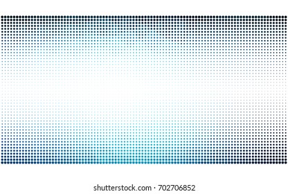 DARK BLUE vector banner set of circles, spheres. Donuts Background. Creative Design Templates. Technology halftone illustration.