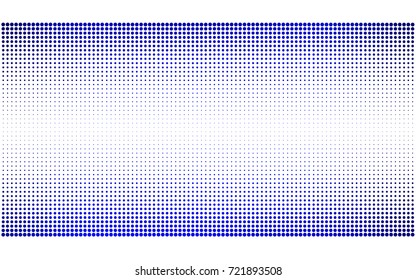 DARK BLUE vector banner set of circles, spheres. Donuts Background. Creative Design Templates. Technology halftone illustration.