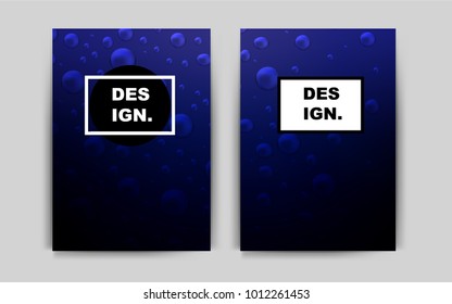 Dark BLUE vector banner for websites. Blurred decorative design in abstract style with textbox. Completely new template for your brand book.