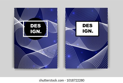 Dark BLUE vector banner for websites. Blurred decorative design in abstract style with textbox. New design for a poster, banner of your website.