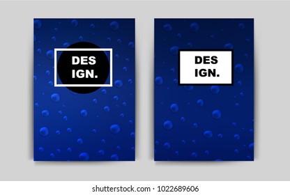 Dark BLUE vector banner for websites. Blurred decorative design in abstract style with textbox. Pattern can be used as a template for calendars.