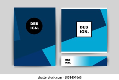 Dark BLUE vector banner for websites. Blurred decorative design in abstract style with textbox. Pattern for beautiful business cards, folders.