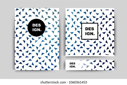 Dark BLUE vector banner for websites. Modern abstract design concept with colorful gradient. Pattern for beautiful business cards, folders.