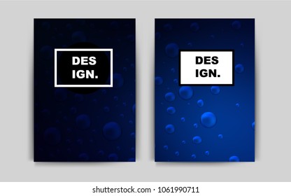 Dark BLUE vector banner for websites. Booklet with textbox on colorful abstract background. Pattern for ads, leaflets, labels of your business.
