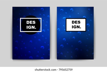 Dark BLUE vector banner for websites. Web interface on abstract background with colorful gradient. New design for a poster, banner of your website.