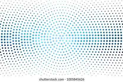 DARK BLUE vector banners set of circles, spheres. Abstract spots. Art Background of bubbles in halftone style with colored gradient.