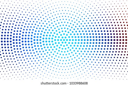 DARK BLUE vector banners set of circles, spheres. Abstract spots. Art Background of bubbles in halftone style with colored gradient.