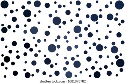 DARK BLUE vector banners set of circles, spheres. Abstract spots. Art Background of bubbles in halftone style with colored gradient.