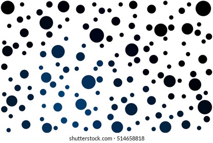 DARK BLUE Vector banners banners set of circles, spheres. Network design, technology science, vector illustration
