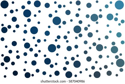DARK BLUE vector banners set of circles, spheres. Abstract spots. Art Background of bubbles in halftone style with colored gradient.