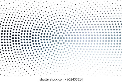 DARK BLUE vector banners set of circles, spheres. Abstract spots. Art Background of bubbles in halftone style with colored gradient.